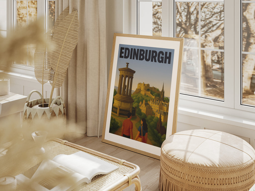 Edinburgh Landmarks Illustration