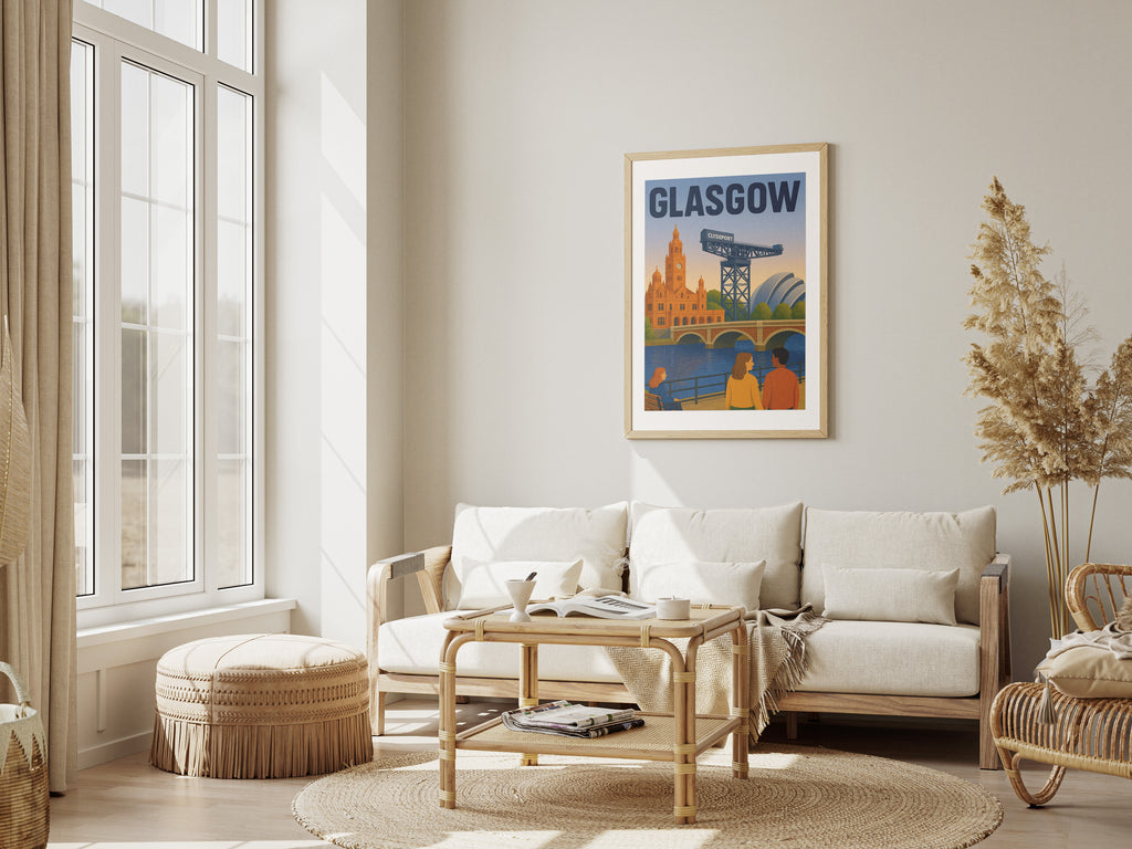Glasgow Landmarks Illustration