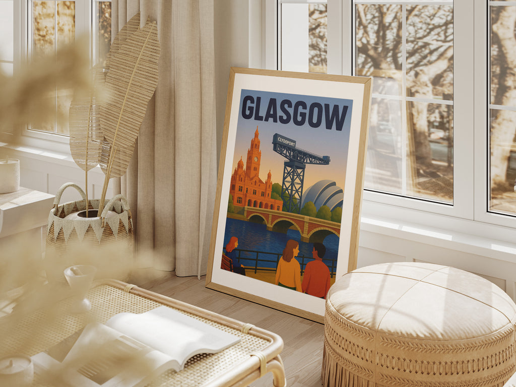 Glasgow Landmarks Illustration