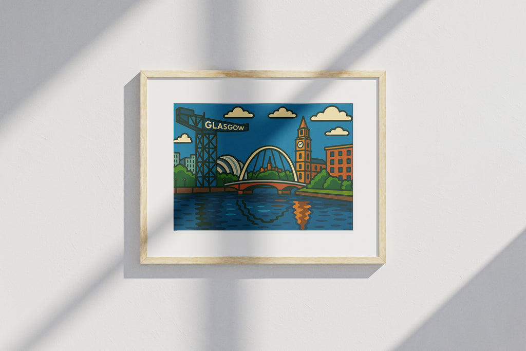 Glasgow Cartoon Print