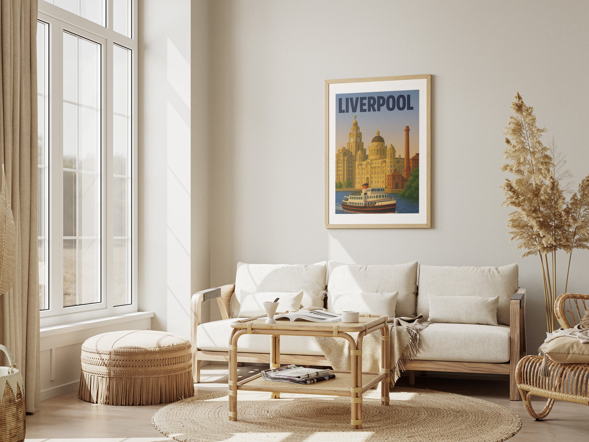 Liverpool Landmarks Illustration