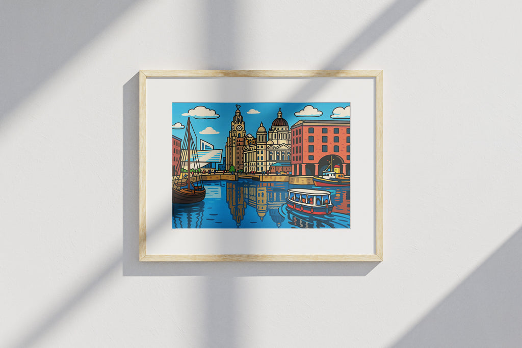 Liverpool Cartoon Print