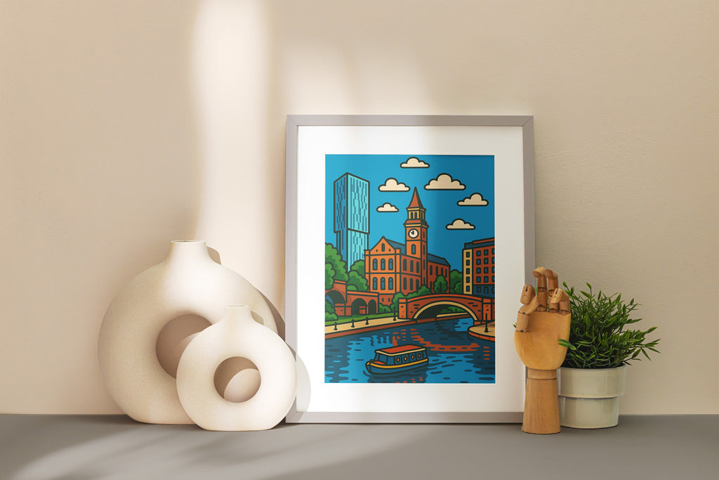 Manchester Cartoon Print
