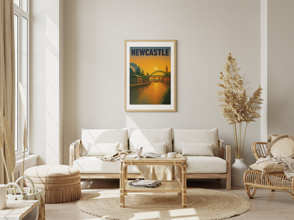 Newcastle Landmarks Illustration