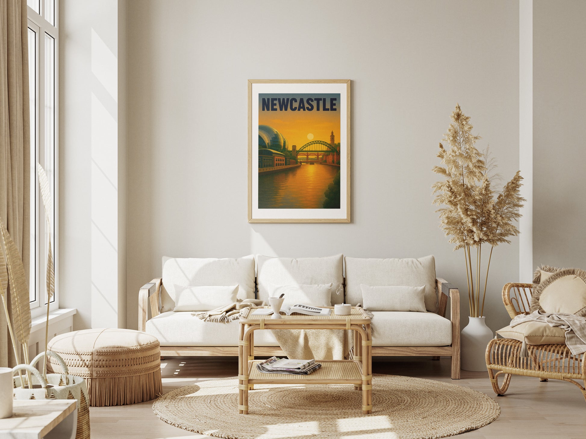 Newcastle Landmarks Illustration