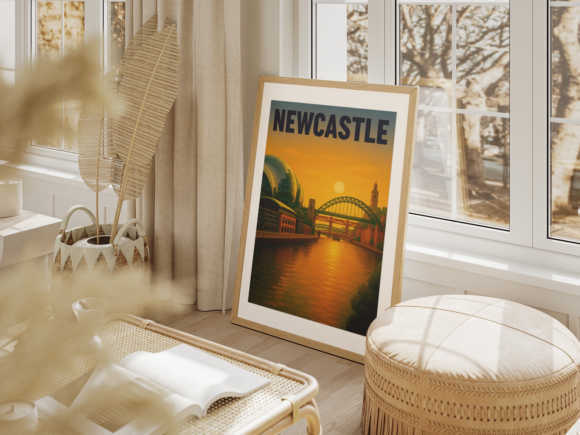 Newcastle Landmarks Illustration