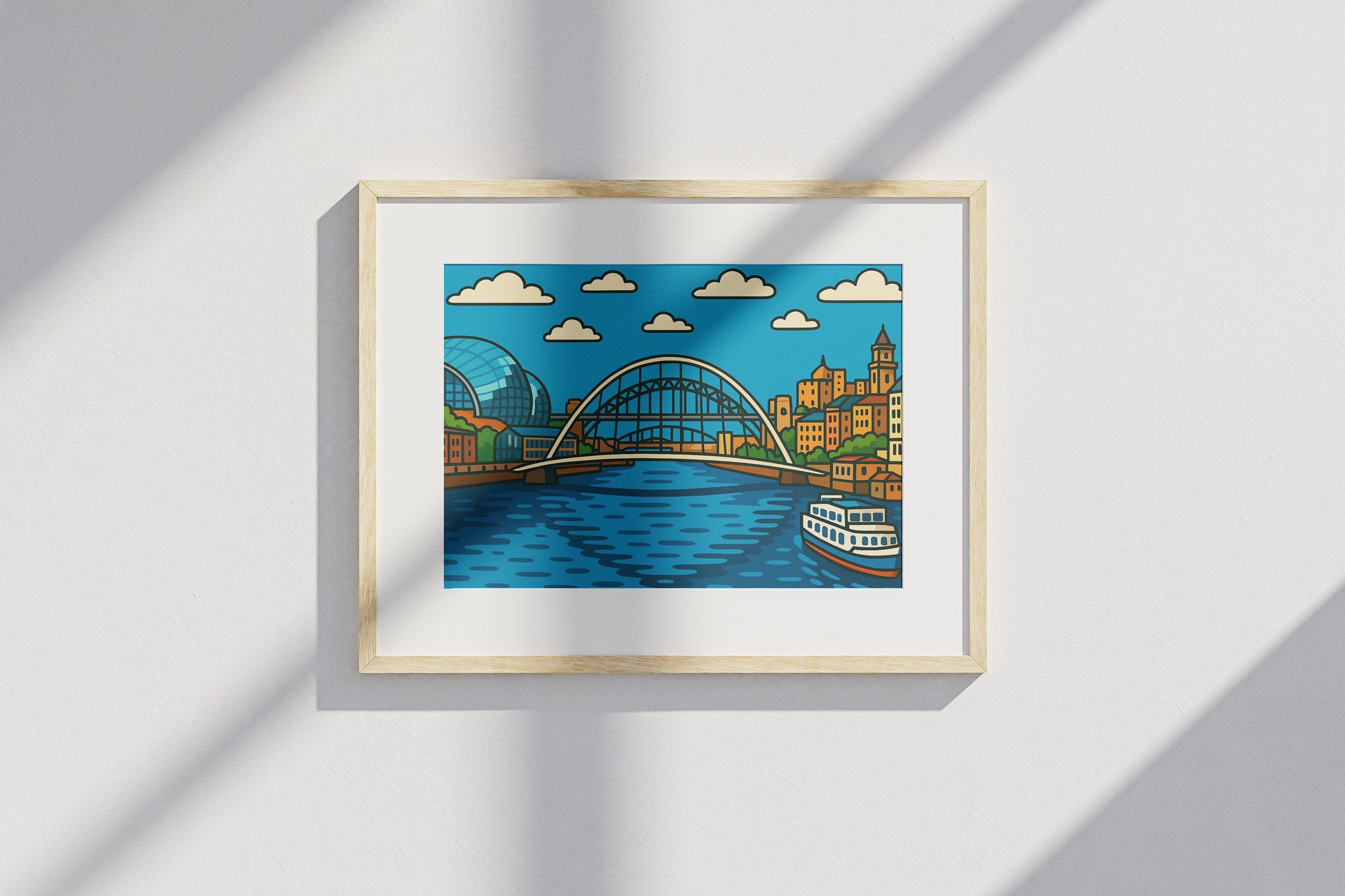 Newcastle Cartoon Print